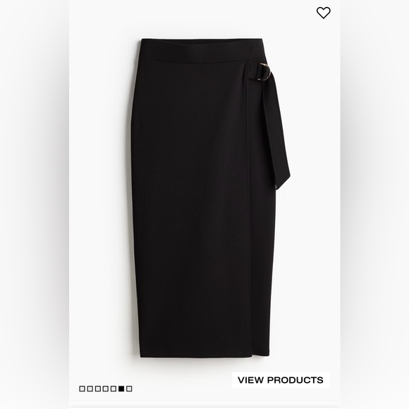 H&M Jersey Wrap Skirt - S - Picture 4 of 7